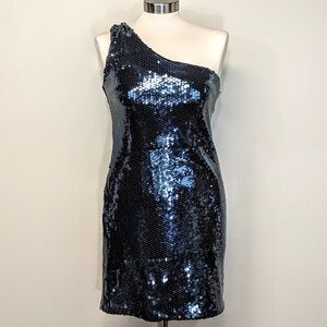 Alyn Paige Y2K Sequined Mini Dress
